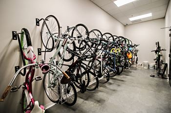 Secured bike storage